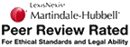 Martindale-Hubbell Peer Review Rated - for ethical standards and legal ability